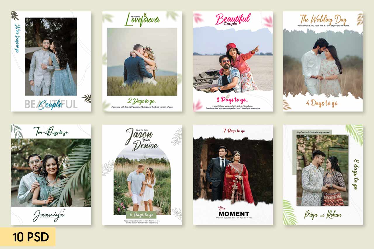 Wedding Instagram PSD