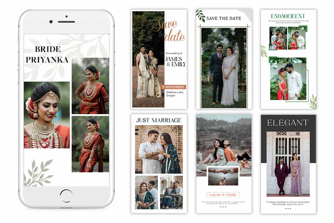 Wedding Instagram Story Template Psd