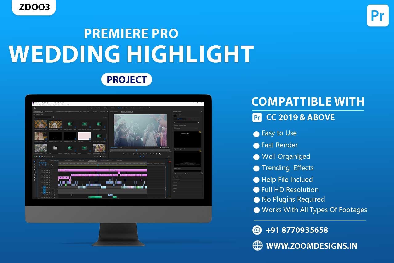 Premiere Pro Wedding Highlight Project Free Download