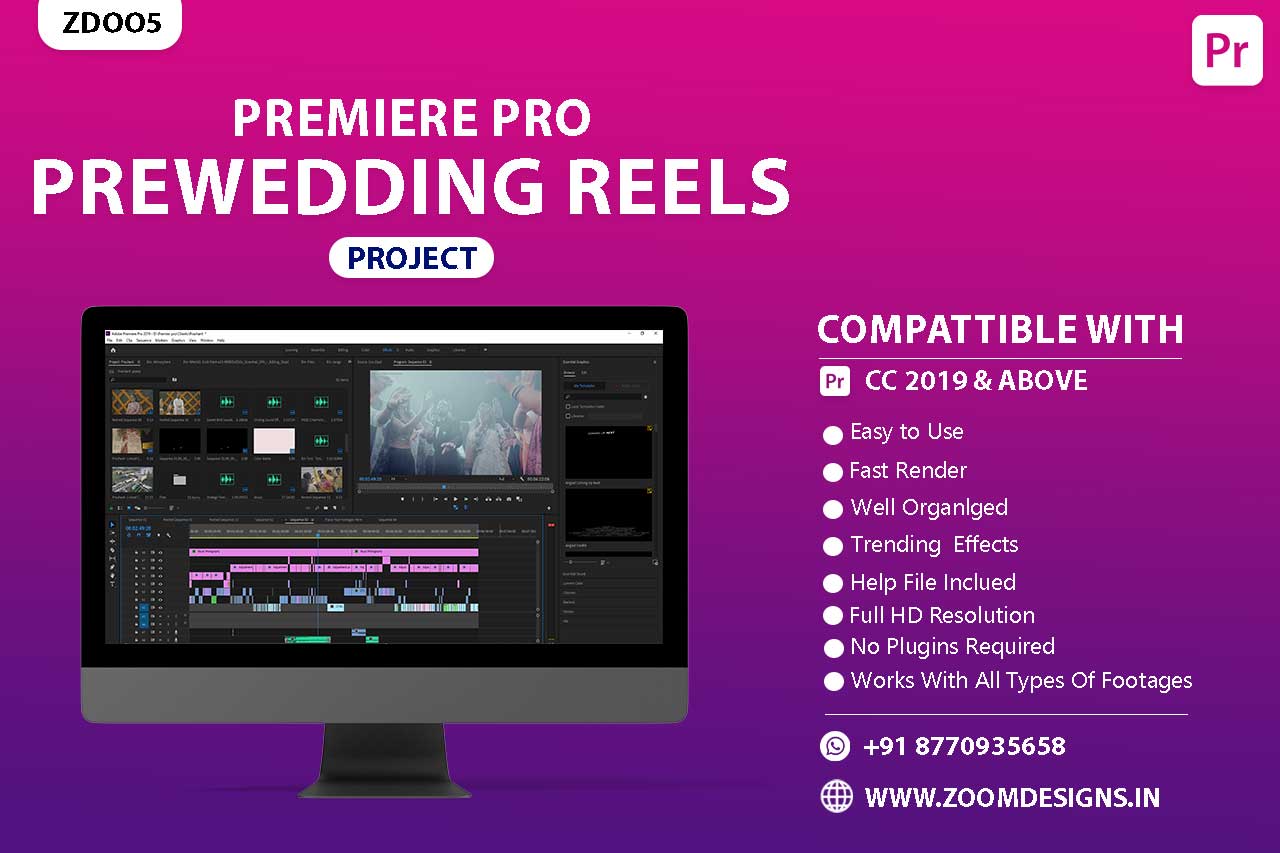 premiere pro wedding project