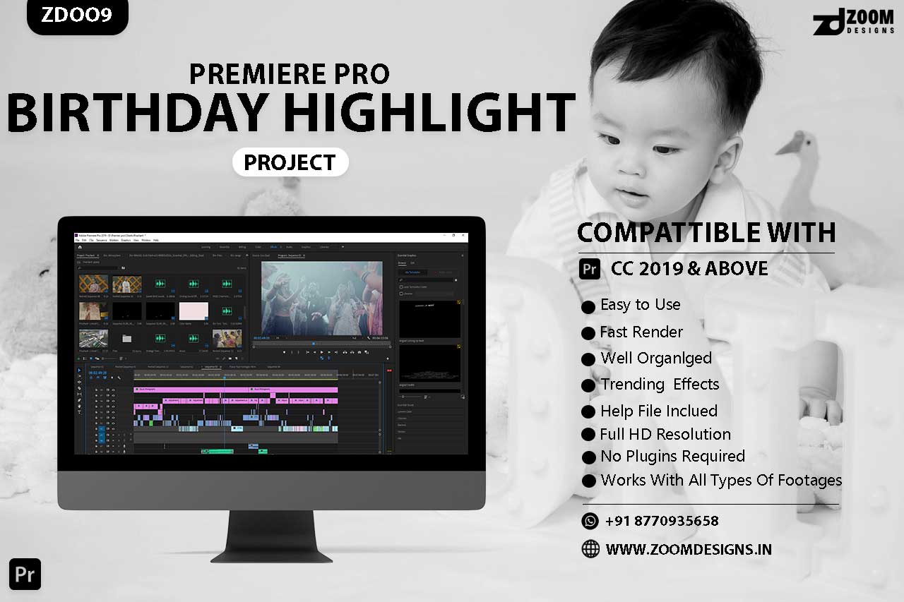 Birthday Highlight Premiere Pro Project