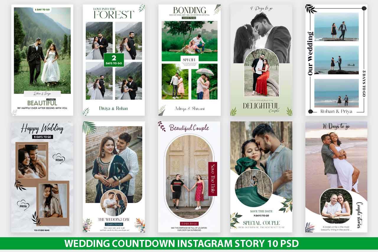 Wedding Countdown Template.