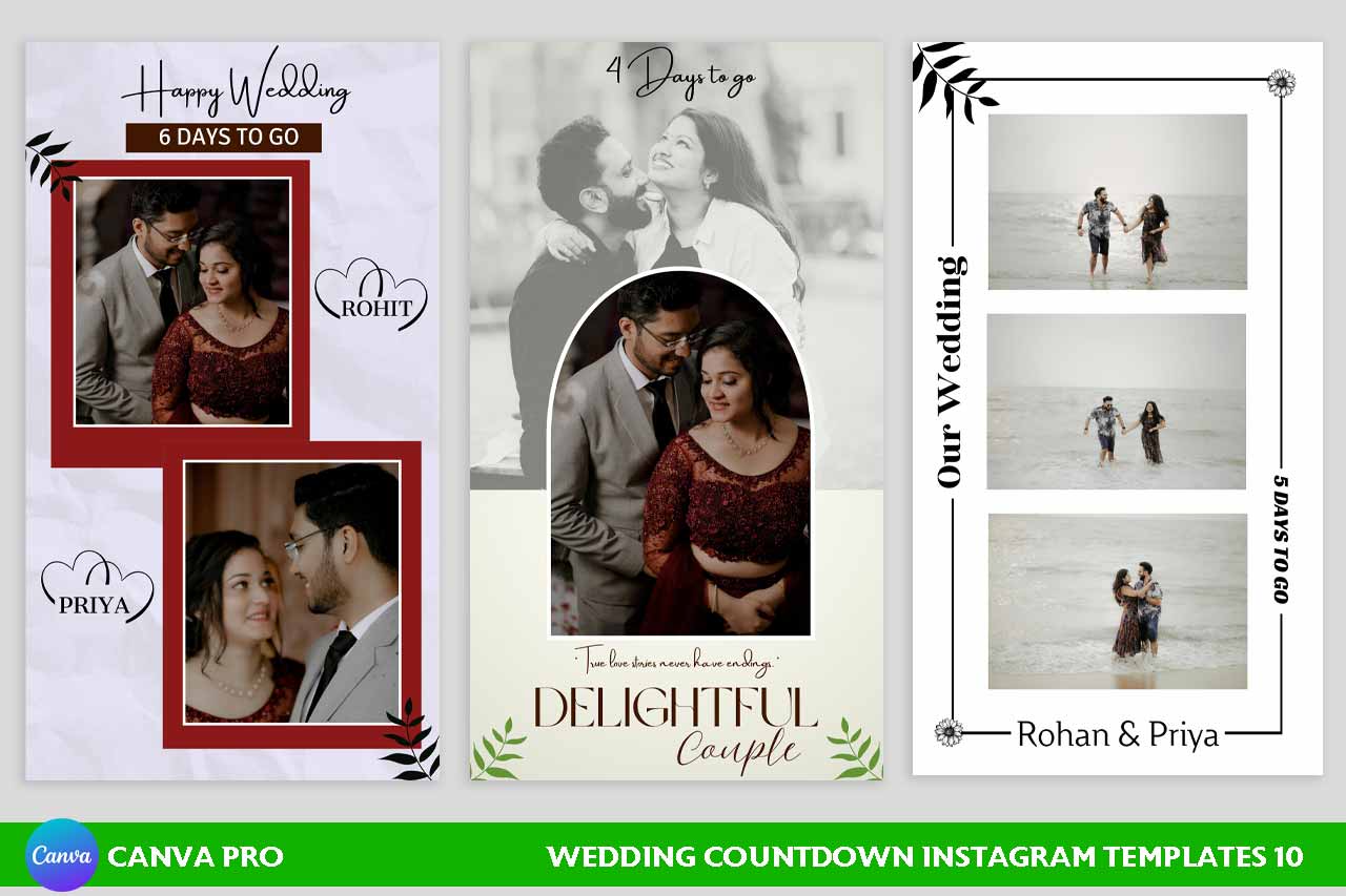 wedding countdown calendar printable