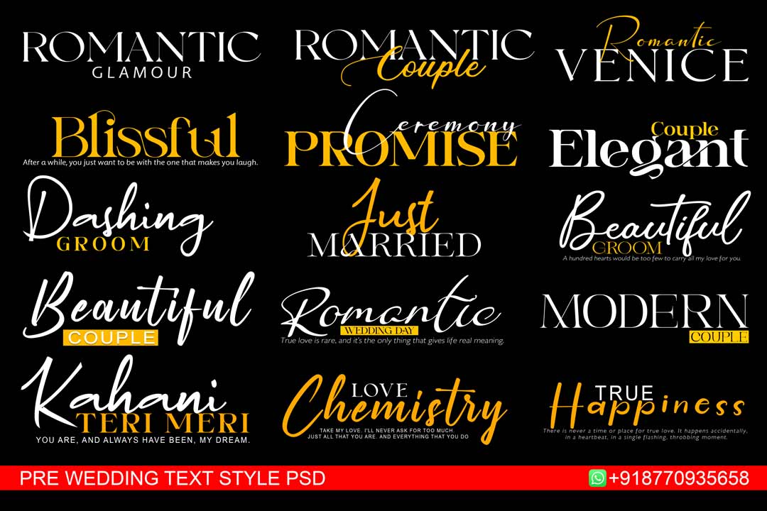 indian wedding text psd free download