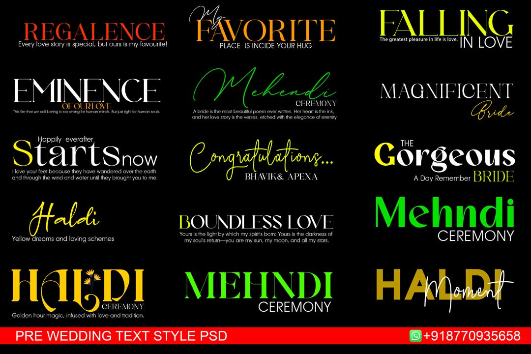 wedding album text psd free download