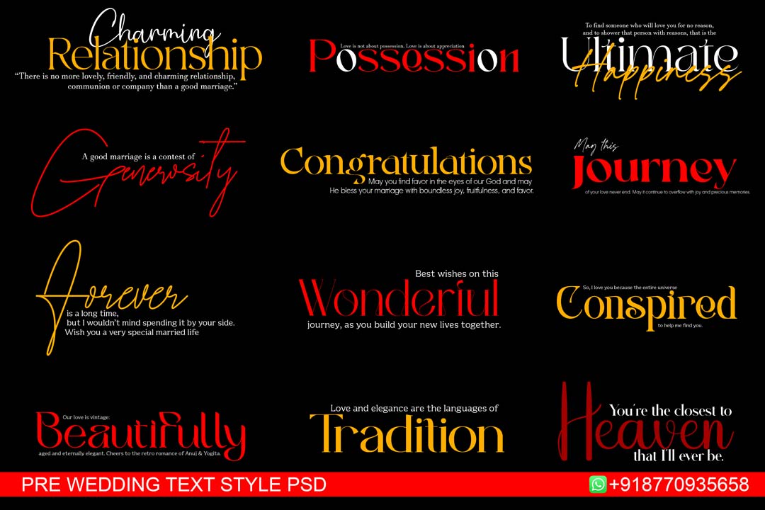 wedding album text psd free download